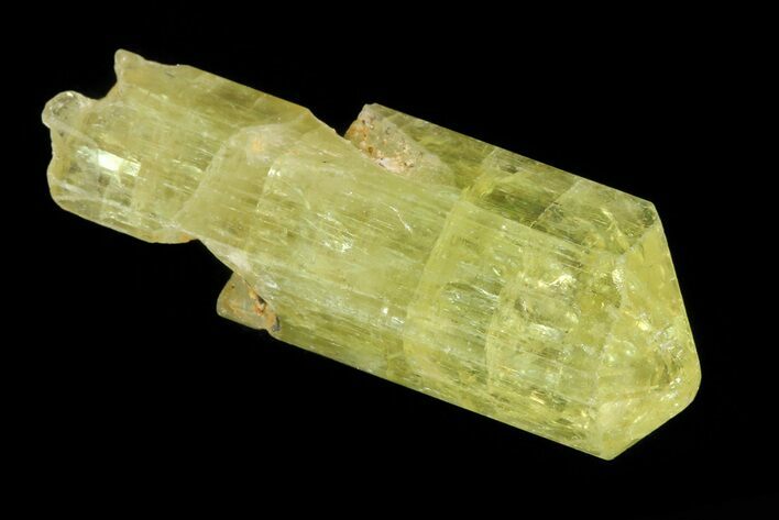 Lustrous Yellow Apatite Crystal - Morocco #82452